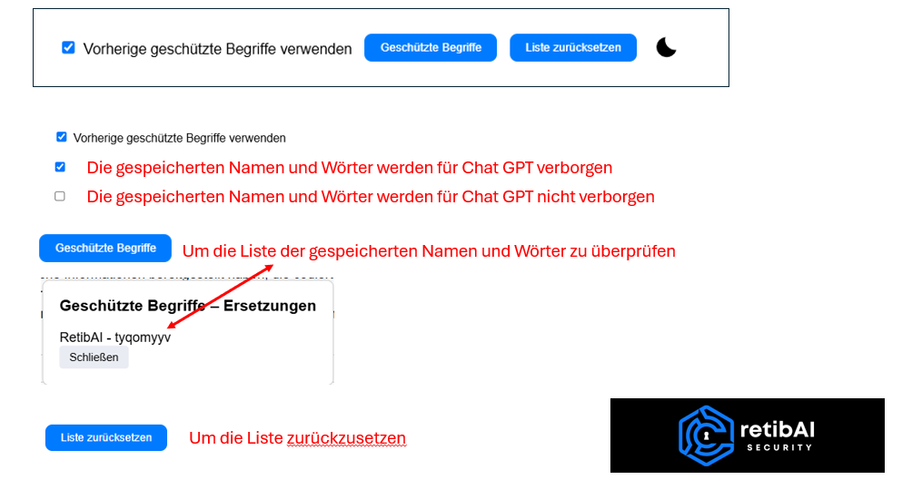 Instructions into German